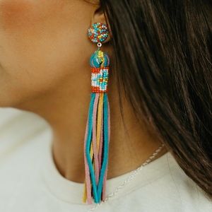 Multicolored Yuma Tassel Earrings